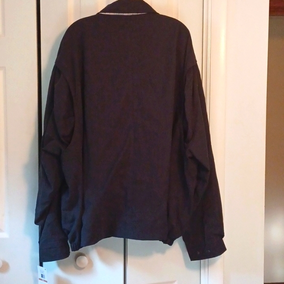 *NWT* London Fog Men's Zip-Front Navy Bomber/Golf Jacket Sz 4XL Big & Tall $150 - Picture 3 of 7